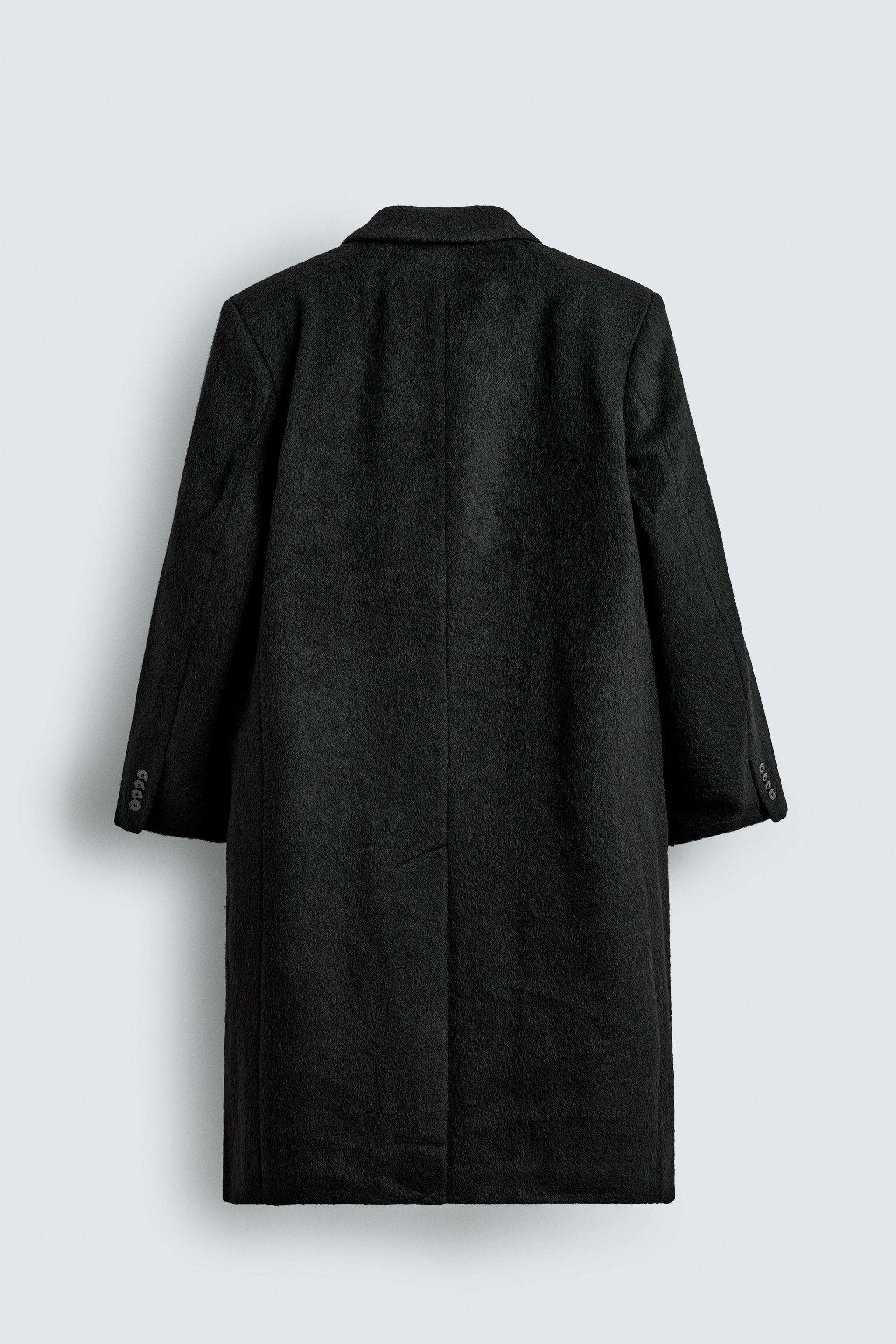 DOUBLE-BREASTED WOOL COAT